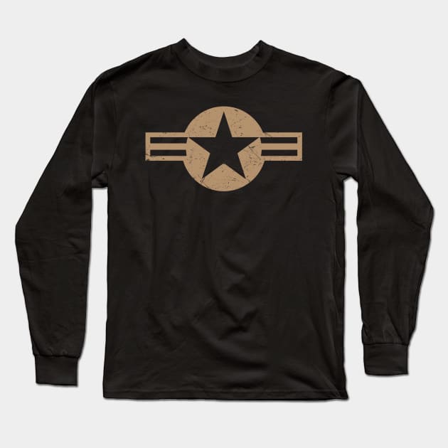 Roundel of the USAF WW2 Long Sleeve T-Shirt by Distant War